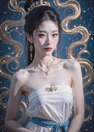 气质华贵的东方美女