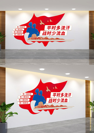 四铁部队文化墙 AI