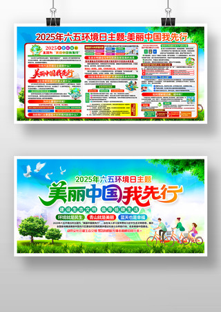 2025年环境日主题为美丽中国我先行展板