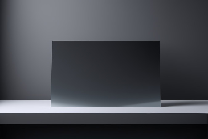 暗色调背景下的黑色卡片