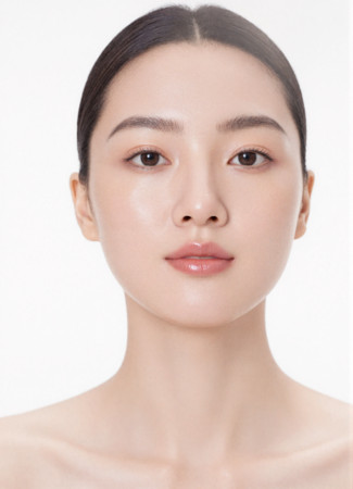 面色姣好的美容模特