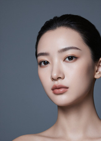 年轻的美容模特