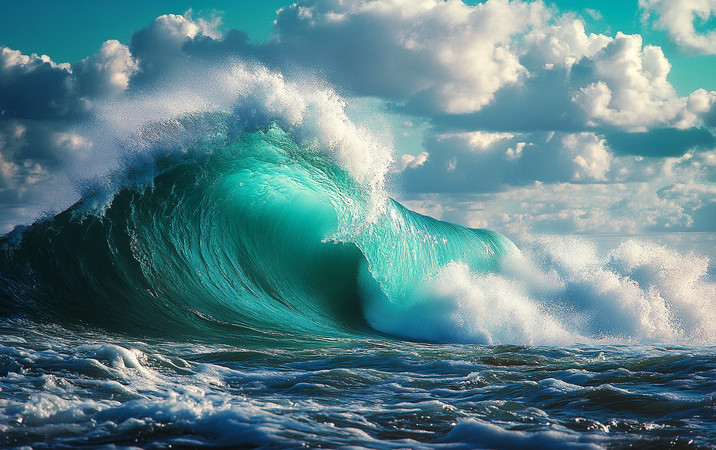 海浪翻滚