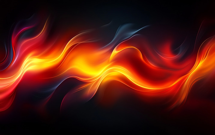 火焰般的流光溢彩在黑暗中舞动 火焰般的流光溢彩在黑暗中舞动