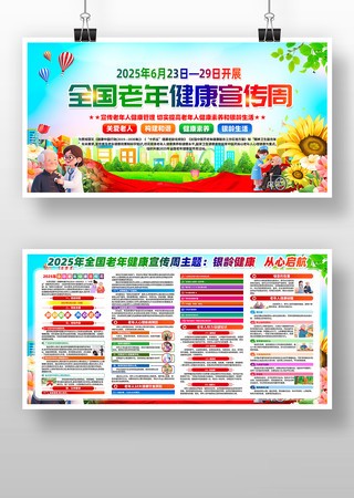 2025年全国老年健康宣传周展板 2025年全国老年健康宣传周展板