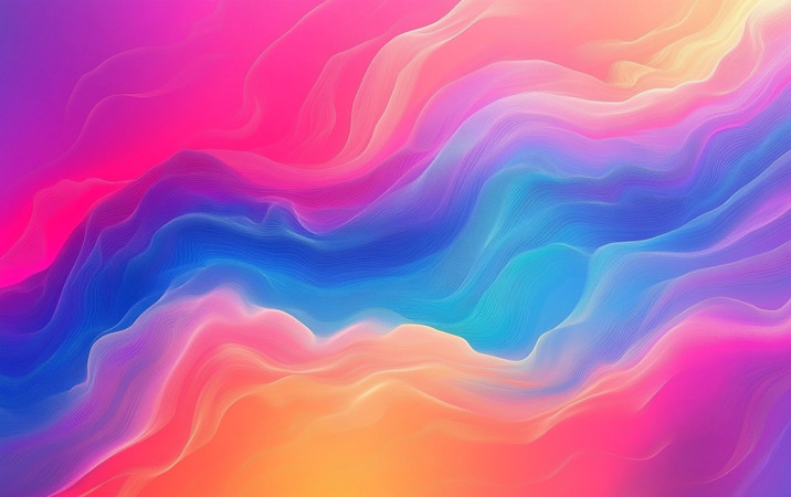 色彩交织的波纹背景