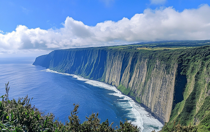 悬崖与碧蓝大海相拥 悬崖与碧蓝大海相拥