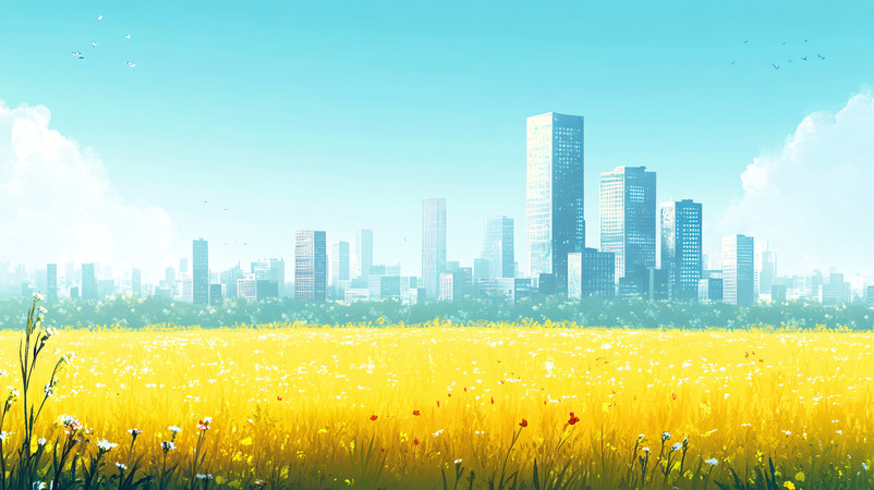 高楼风景图