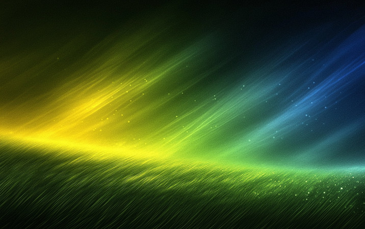 夜空下的极光 夜空下的极光