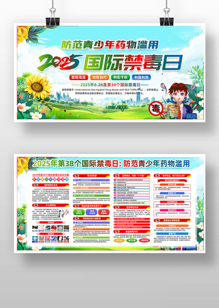 2025年国际禁毒日活动宣传展板