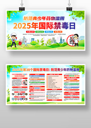 2025年国际禁毒日活动宣传展板