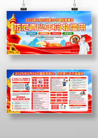 2025年国际禁毒日宣传知识展板