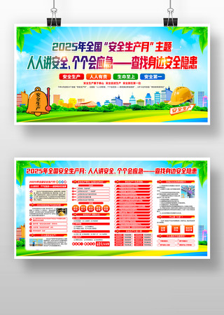 2025年第24个全国安全生产月宣传展板 2025年第24个全国安全生产月宣传展板