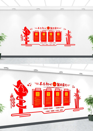 机关党政文化墙 CDR