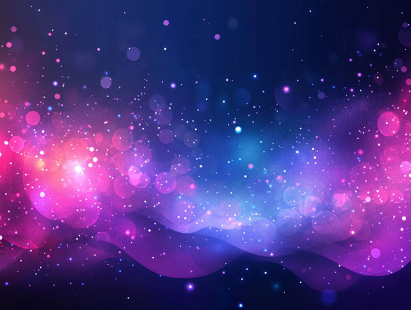 梦幻星空下的璀璨光斑