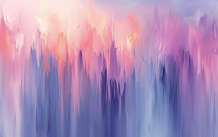 梦幻紫色的抽象画