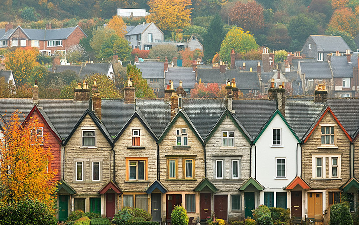 秋季的石砌房屋 秋季的石砌房屋