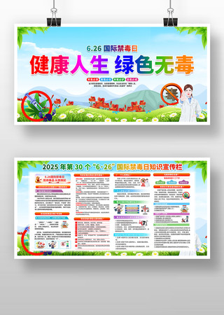 2025年全民禁毒宣传月展板