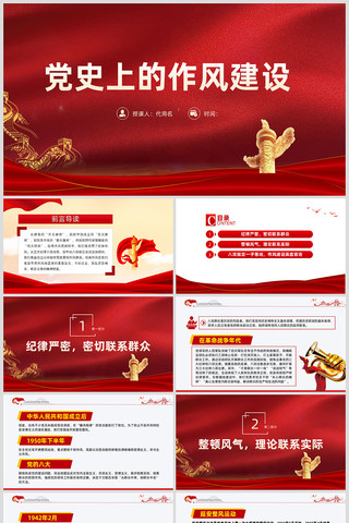 党史上的作风建设发展历程ppt ppt