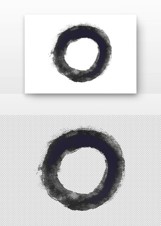 黑色墨迹圆圈