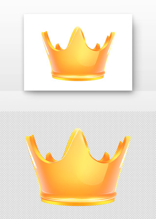 金色的皇冠闪耀着光芒 PNG