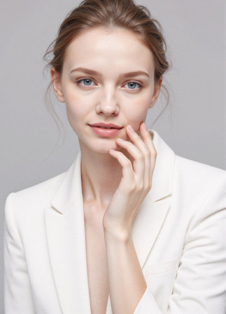 身穿白色西装的欧美女人 身穿白色西装的欧美女人