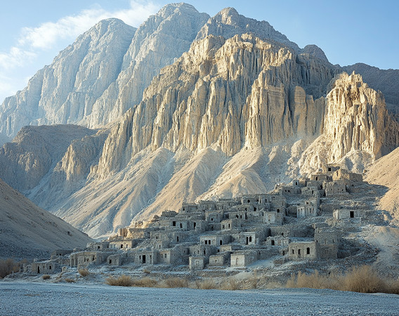 荒漠中的古村落 荒漠中的古村落