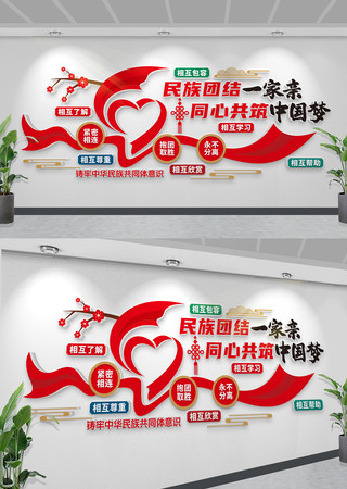 民族团结标语文化墙