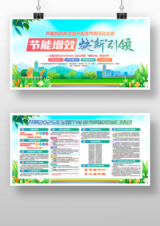 2025年全国节能宣传周展板