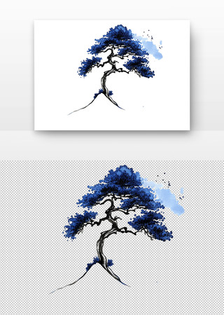 国画松树 国画松树