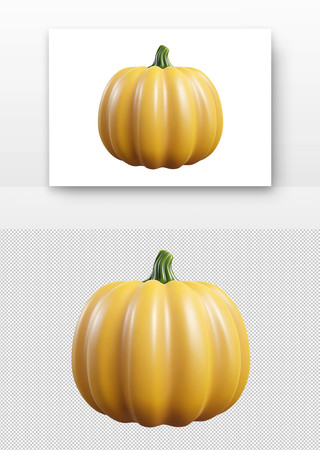 黄色的南瓜光滑饱满 黄色的南瓜光滑饱满