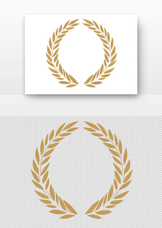 金色的麦穗环 PNG