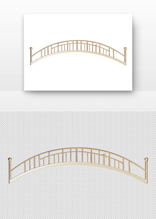 金色桥形 PNG