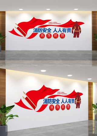 消防安全人人有责标语文化墙