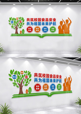 校园食品安全文化墙宣传标语 CDR