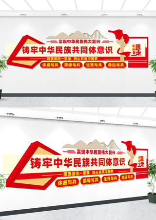 铸牢中华民族共同体意识文化墙 CDR