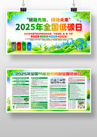 2025全国节能宣传周全国低碳日展板设计 2025全国节能宣传周全国低碳日展板设计