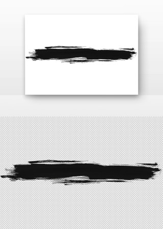 黑白抽象画 PNG
