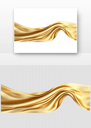 金色丝绸般流动的曲线 金色丝绸般流动的曲线