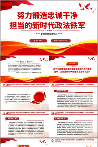 努力锻造忠诚干净担当的新时代政法铁军 pptx