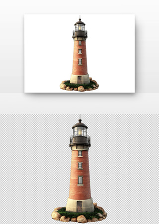 红砖灯塔 红砖灯塔