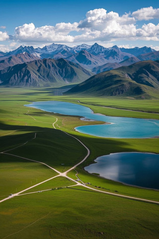 湖泊和山脉的景观 湖泊和山脉的景观