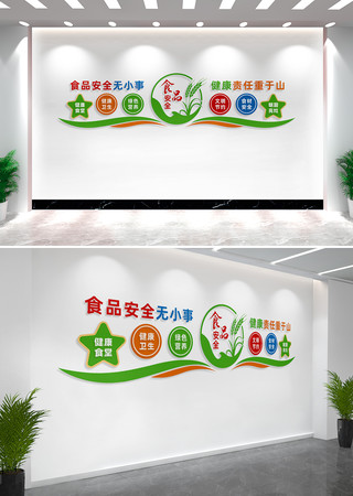 食堂餐厅文化墙宣传标语 CDR