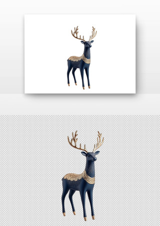 深蓝鹿雕塑 深蓝鹿雕塑