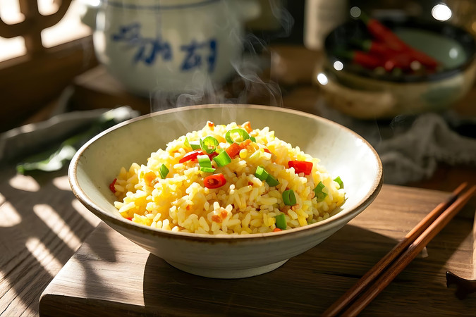 美味飘香的特色蛋炒饭