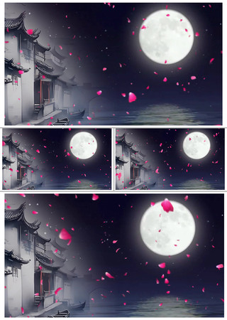 古筝名曲春江花月夜配乐模板带成品