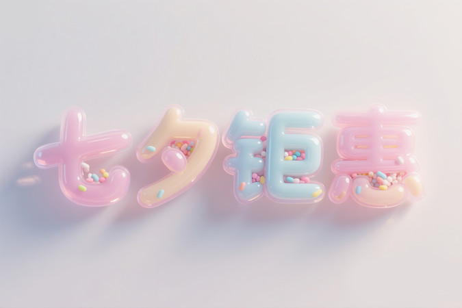七夕钜惠艺术字情人节艺术字 