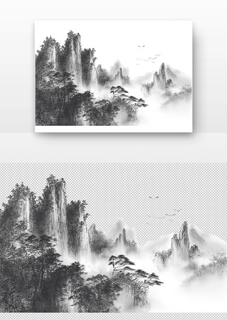 中国风水墨画