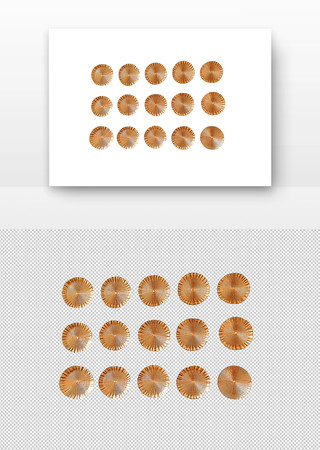 金色的圆形装饰品 PNG