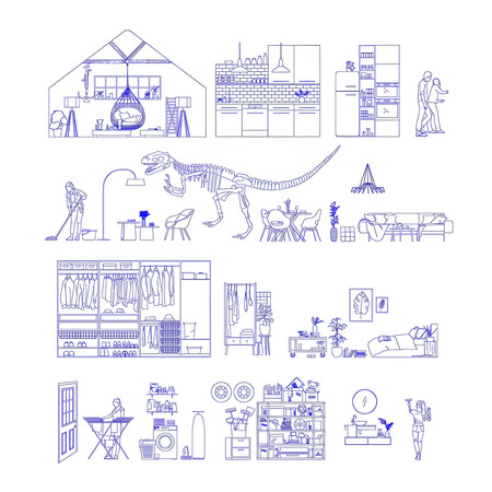 现代家具CAD图库  dwg
